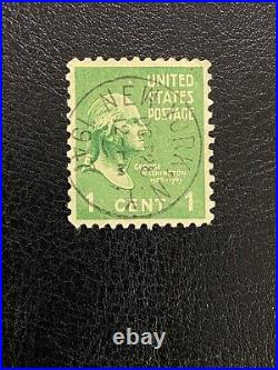 George Washington 1 Cent Stamp 1789-1797 Scott #804 (Very Rare Vintage)