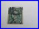 George Washington 1 cent green stamp, used stamp