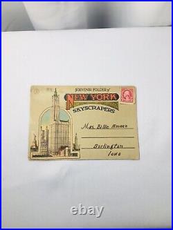 George Washington 2 Cent Red Stamp On New York Postcard Never Cancelled #444