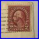 George Washington 2-Cent Stamp Used, Straight Edge right side, Rare 1923