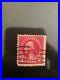 George Washington 2-Cent Stamp Used, Strate Edge right side, Rare 1923