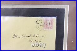 George Washington 3 Cent Stamp Hand Canceled on Original Letter