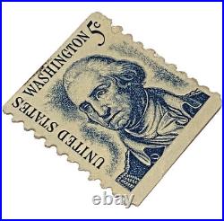 George Washington 5 Cent Blue United States Postage Stamp