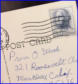 George Washington 5 cent Rare Used stamp 1962 United States Postage Postcard