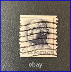 George Washington Blue 5 Cent Stamp