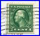 George Washington One 1 Cent Stamp with 2 Green Lines, Postdated 1912