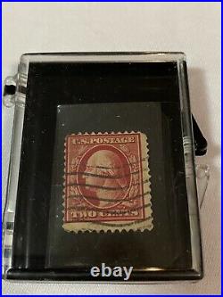 George Washington Two Cent USPS Stamp Used Rare Deep Red 2 Cents