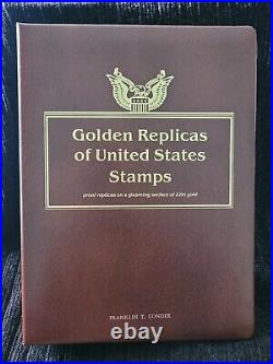 Golden Replicas Of United States Stamps 22k Gold Book of 75 stamps 2008-2009
