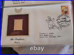 Golden Replicas Of United States Stamps 22k Gold Book of 75 stamps 2008-2009