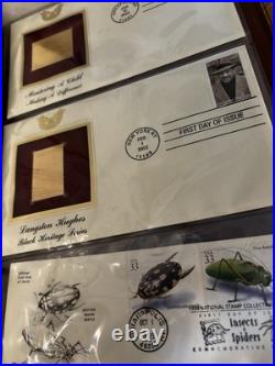 Golden Replicas of United States Stamps 22 golden stamps with explanation card Golden Replicas of United States Stamps 22 golden stamps with explanation card