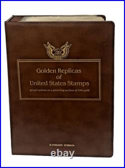 Golden Replicas of United States Stamps 22k Gold First Day of Issue 72 Stamps