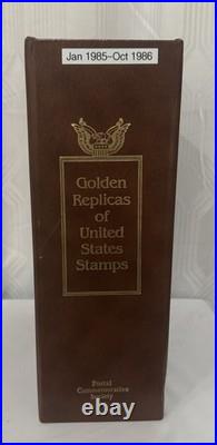 Golden Replicas of United States Stamps 22k Gold First Day of Issue 72 Stamps