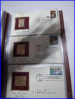 Golden Replicas of United States Stamps. Pack Of 32 Golden Stamps