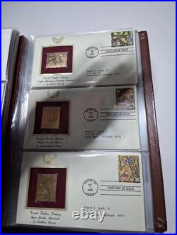 Golden Replicas of United States Stamps. Pack Of 32 Golden Stamps