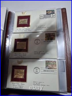 Golden Replicas of United States Stamps. Pack Of 32 Golden Stamps