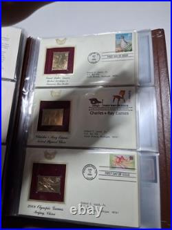 Golden Replicas of United States Stamps. Pack Of 32 Golden Stamps