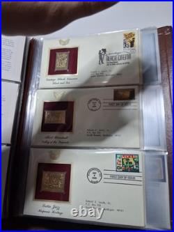 Golden Replicas of United States Stamps. Pack Of 32 Golden Stamps