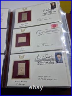 Golden Replicas of United States Stamps. Pack Of 32 Golden Stamps