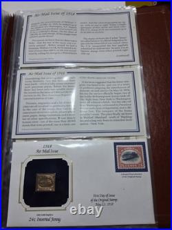 Golden Replicas of United States Stamps. Pack Of 32 Golden Stamps