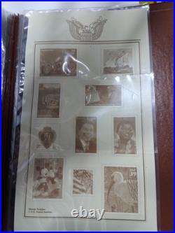 Golden Replicas of United States Stamps. Pack Of 32 Golden Stamps