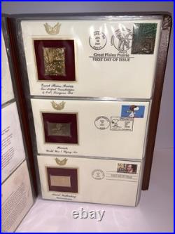 Golden Replicas of United States Stamps in 22K Gold 1988-1990 (58 Stamps) Nice Golden Replicas of United States Stamps in 22K Gold 1988-1990 (58 Stamps) Nice