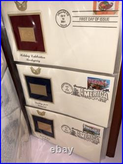 Golden Replicas of United States Stamps in 22K Gold 1988-1990 (58 Stamps) Nice Golden Replicas of United States Stamps in 22K Gold 1988-1990 (58 Stamps) Nice