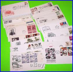 Great Lot 375+ First Day Covers, Many Cachets Colorano, Artcraft, Farnam, & More