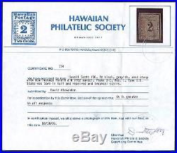Hawaii #16 Vf Used With Flaws Hps Cert CV $850 Bt5716