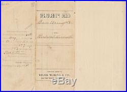 Hawaii Sc R3 on 1896 Warranty Deed, Magenta cancel, 2 signatures