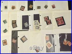 High CV US Single Stamps Collection Lot Used in Dealer Pages 1850-1900 Gems