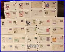 Huge 265+ US 1940's First Day Issue Stamp Cover Collection FDC Complete Decade