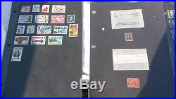 Huge Lot of Used U. S. STAMP COLLECTION All in Plastic Pages 587 Stamps 1-29 Cent