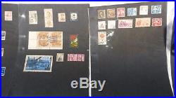 Huge Lot of Used U. S. STAMP COLLECTION All in Plastic Pages 587 Stamps 1-29 Cent
