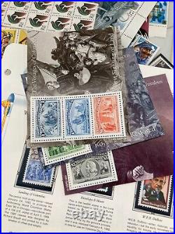 Huge United States 1990s Commemorative Stamp Lot Collection 29 32 Cent Variety