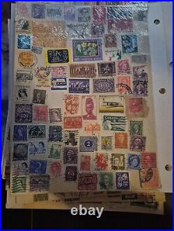 Huge Vintage Postage stamp collection worldwide 1851-1960s