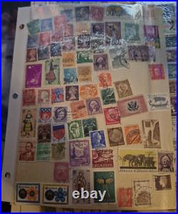 Huge Vintage Postage stamp collection worldwide 1851-1960s