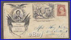 Illustrated Campaign Cover Abraham Lincoln 1860 to New Scotland NY #26 on Cover