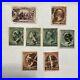 Interesting United States Lot Of 8 Us Fancy Cancels Quarter Circles Stamps #19