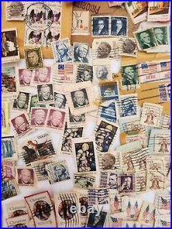Large Collection of United States Cancelled Stamps- 1970's 1980's