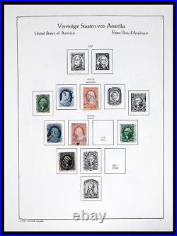 Lot 37132 Stamp collection USA 1851-1990