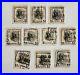 Lot Of 10 Us Woodrow Wilson $1 Stamps With Silver Spring Maryland Precancels #2