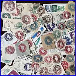 Lot Of 100+ U. S. Cut Squares Stamp Collection #7