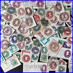 Lot Of 100+ U. S. Cut Squares Stamp Collection #7