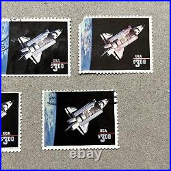 Lot Of 5 U. S. Space Shuttle $3 High Denomination Stamps