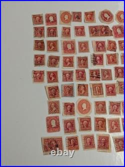 Lot Of 96 ct United States George Washington 2 Cent Red Vintage Stamps History