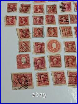 Lot Of 96 ct United States George Washington 2 Cent Red Vintage Stamps History