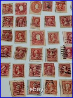 Lot Of 96 ct United States George Washington 2 Cent Red Vintage Stamps History