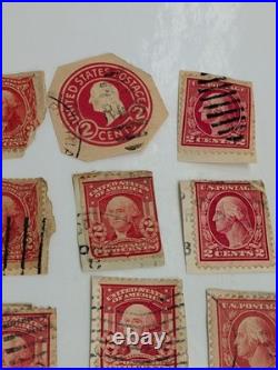 Lot Of 96 ct United States George Washington 2 Cent Red Vintage Stamps History