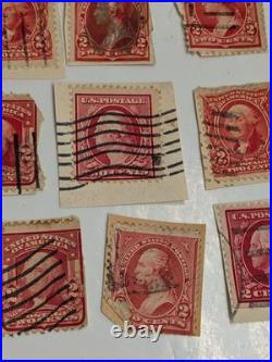 Lot Of 96 ct United States George Washington 2 Cent Red Vintage Stamps History