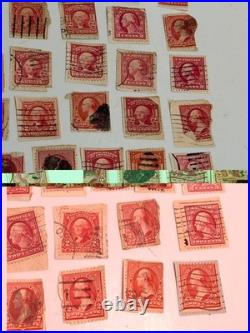 Lot Of 96 ct United States George Washington 2 Cent Red Vintage Stamps History